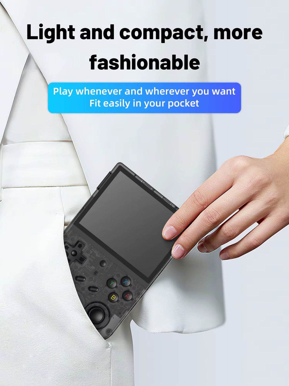 RG353V RG353VS Handheld Gam Console 3.5'' IPS Screen HDMI Output Android Linux OS Built-In Retro Emulator Player Gifts